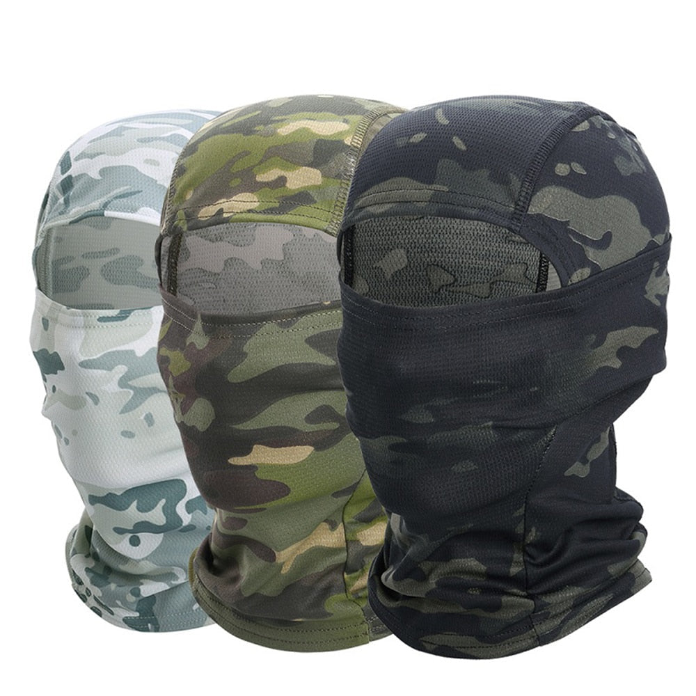 Camouflage Balaclava Full Face Scarf Mask Hiking Cycling Head Cover - PUPU