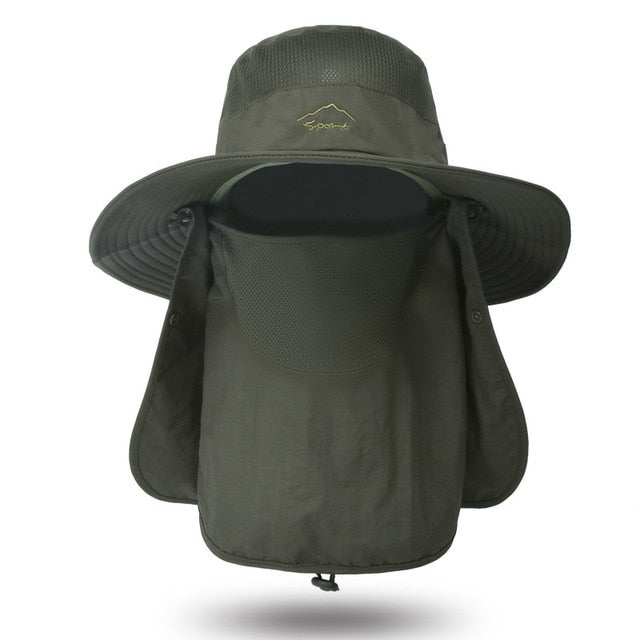 1pc Women's Foldable Fisherman & Climbing Hat With Windproof Rope