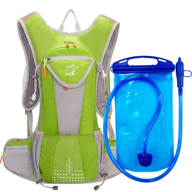 Cycling Backpack Hiking Knapsack with Hydration Water Bag - PUPU