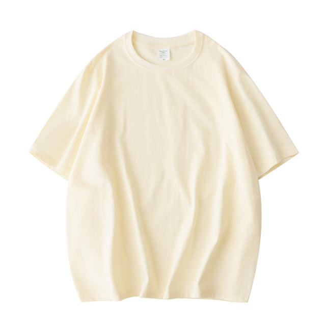 Women Solid T-shirts 100% Cotton Short Sleeve T-shirt - PUPU