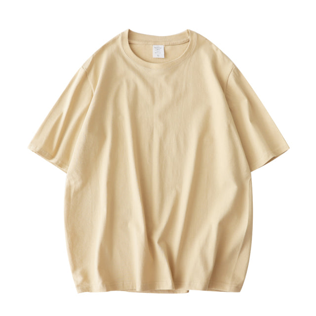 Women Solid T-shirts 100% Cotton Short Sleeve T-shirt - PUPU