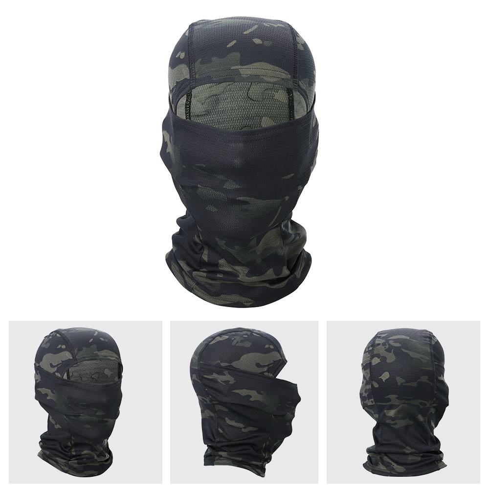 Camouflage Balaclava Full Face Scarf Mask Hiking Cycling Head Cover - PUPU