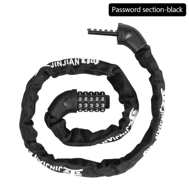 Portable Bicycle Lock Anti-theft Password Key Chain Lock - PUPU