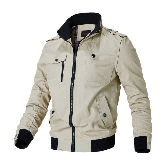 Bomber Jacket Men Fashion Casual Windbreaker Jacket Coat - PUPU